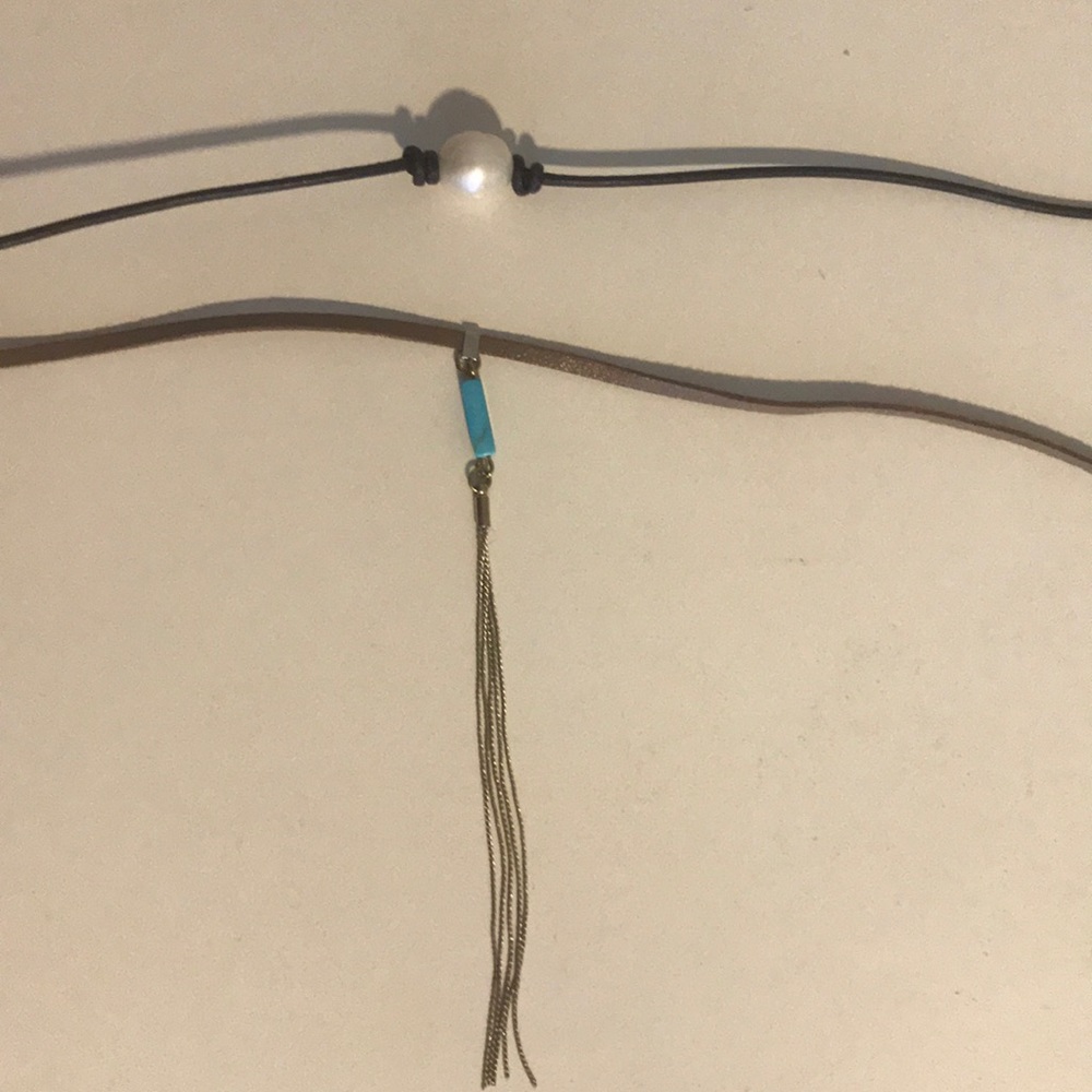 Brown necklaces